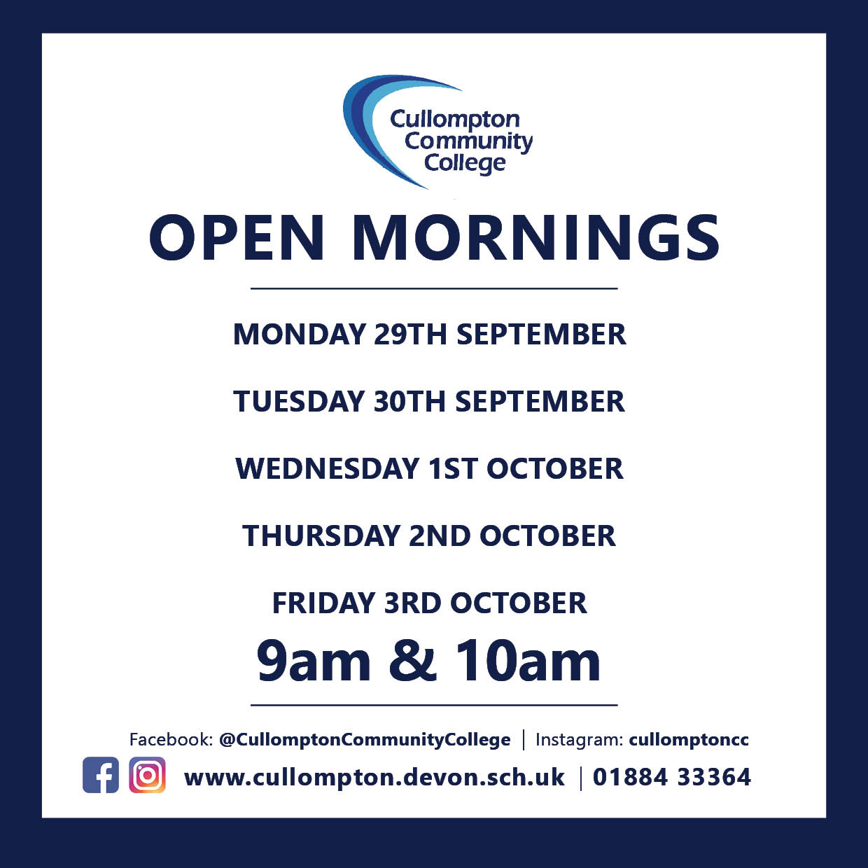 CCC Open Mornings