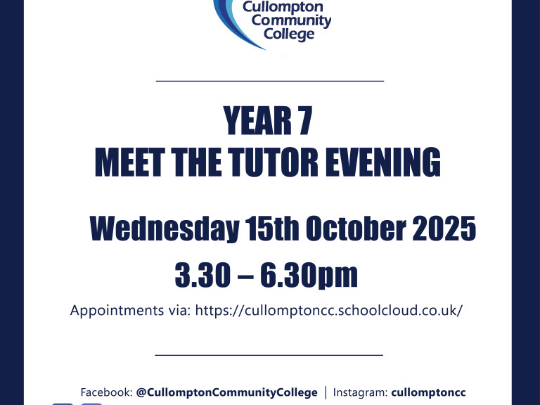 Year 7 Meet The Tutor Evening